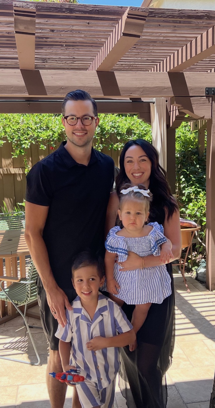 Dr. Danielle and Kyle Roach with their two children